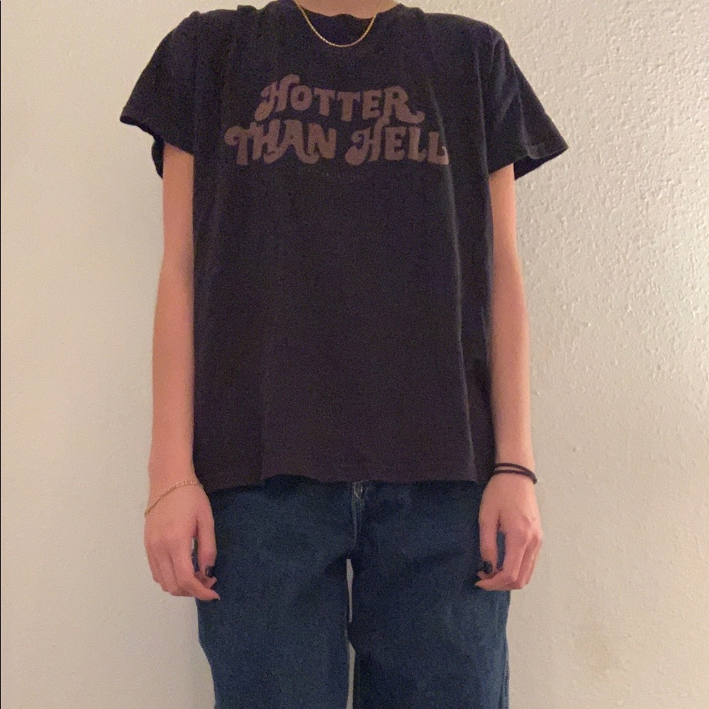 Brandy Melville Hotter Than Hell T-shirt